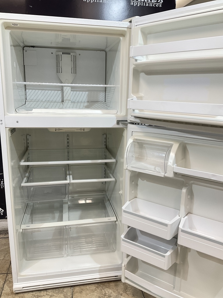 Frigidaire Used Refrigerator Top and Bottom 30x65 1/2” (White) 