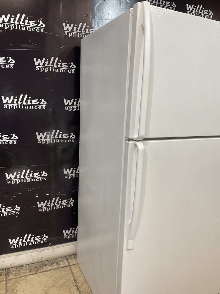 Frigidaire Used Refrigerator Top and Bottom 30x65 1/2” (White) 