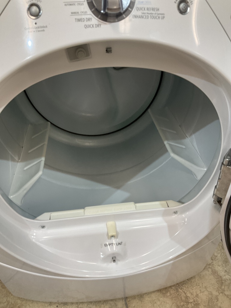 Whirlpool Used Electric Dryer 220volts (30 AMP) 27inches {4 prong} (White) 