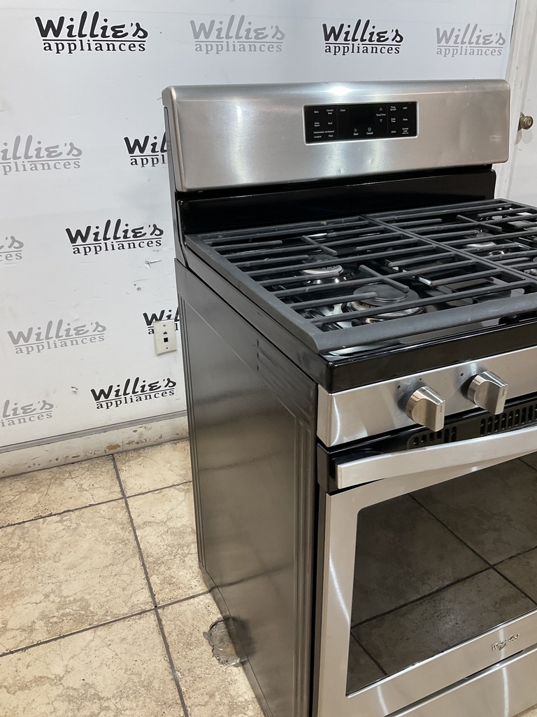 Whirlpool Used Natural Gas Stove 30inches (Stainless Steel) 