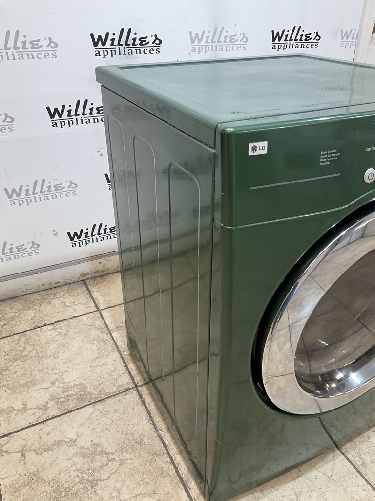 Lg Used Electric Dryer 220volts (30 AMP) 27inches {no cord} (Green)