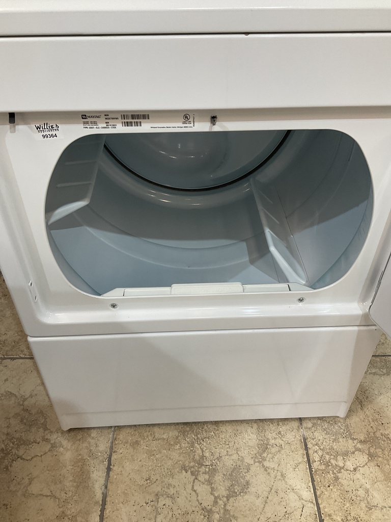 Maytag Used Electric Dryer 220volts (30 AMP) 27inches {4 prong} (White) 