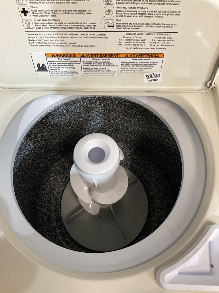 Whirlpool Used Washer Top-load 27inches (Bisque) 
