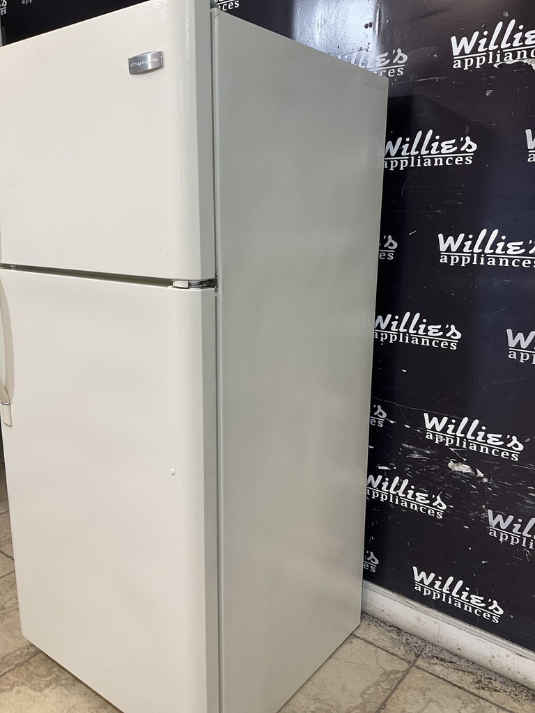 Frigidaire Used Refrigerator Top and Bottom 30x65 1/2” (Bisque) 