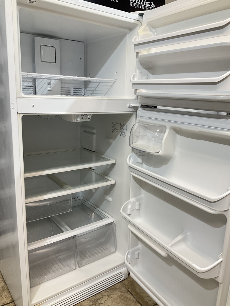 Frigidaire Used Refrigerator Top and Bottom 30x65 1/2” (White) 