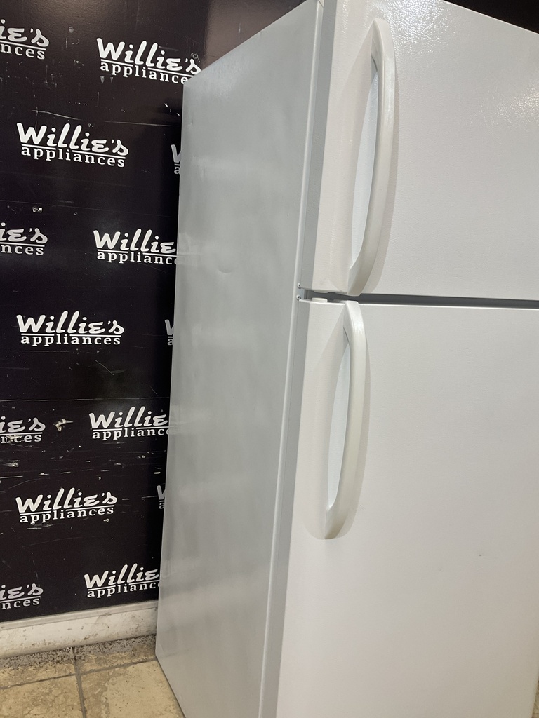 Frigidaire Used Refrigerator Top and Bottom 30x65 1/2” (White) 
