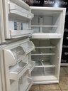 Whirlpool Used Refrigerator Top and Bottom 30x65 1/2” (White) 
