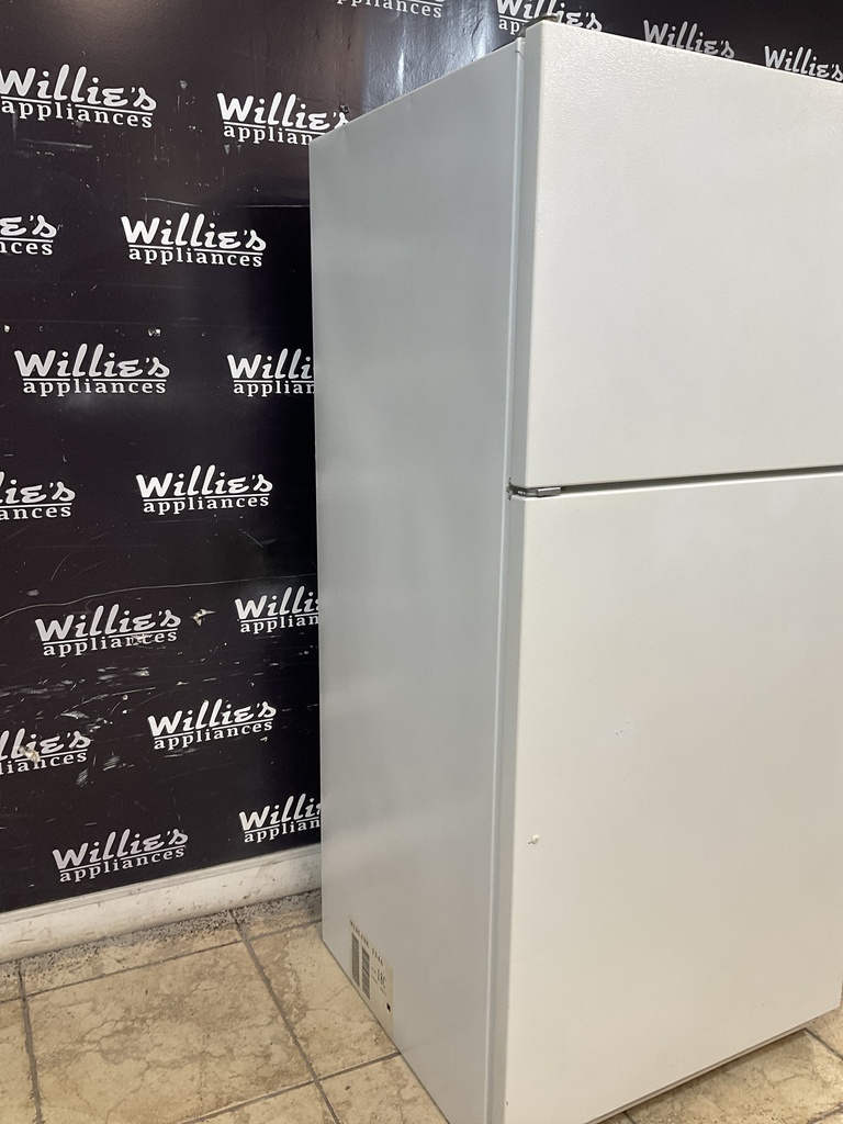 Whirlpool Used Refrigerator Top and Bottom 30x65 1/2” (White) 