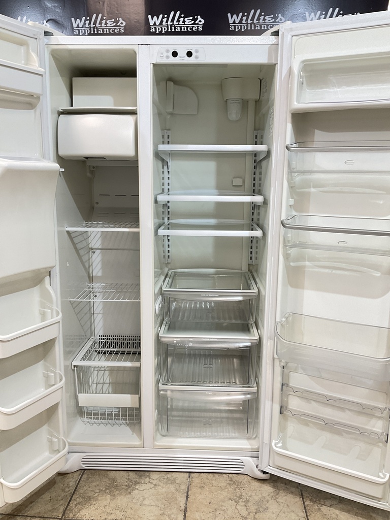 Frigidaire Used Refrigerator Side by Side Counter Depth 36x68 1/2” (White) 