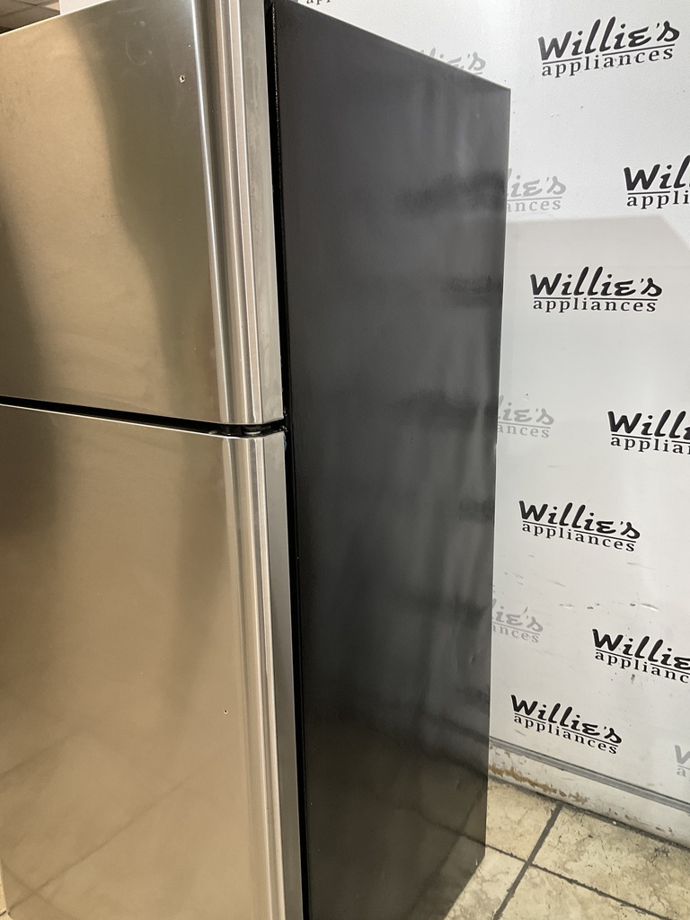 Frigidaire Used Refrigerator Top and Bottom 30x65 1/2” (Stainless Steel) 