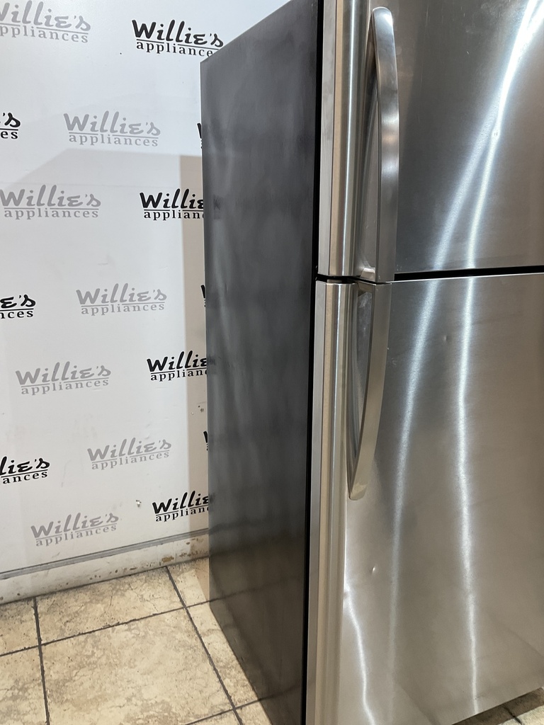Frigidaire Used Refrigerator Top and Bottom 30x65 1/2” (Stainless Steel) 