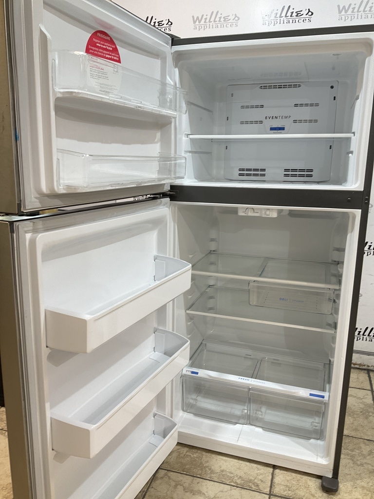 Frigidaire Used Refrigerator Top and Bottom 30x66 (Stainless Steel) 