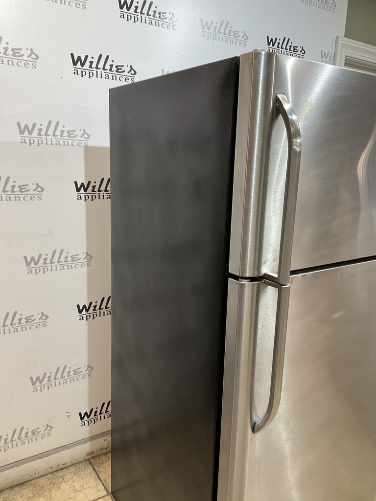Frigidaire Used Refrigerator Top and Bottom 30x65 1/2” (Stainless Steel) 