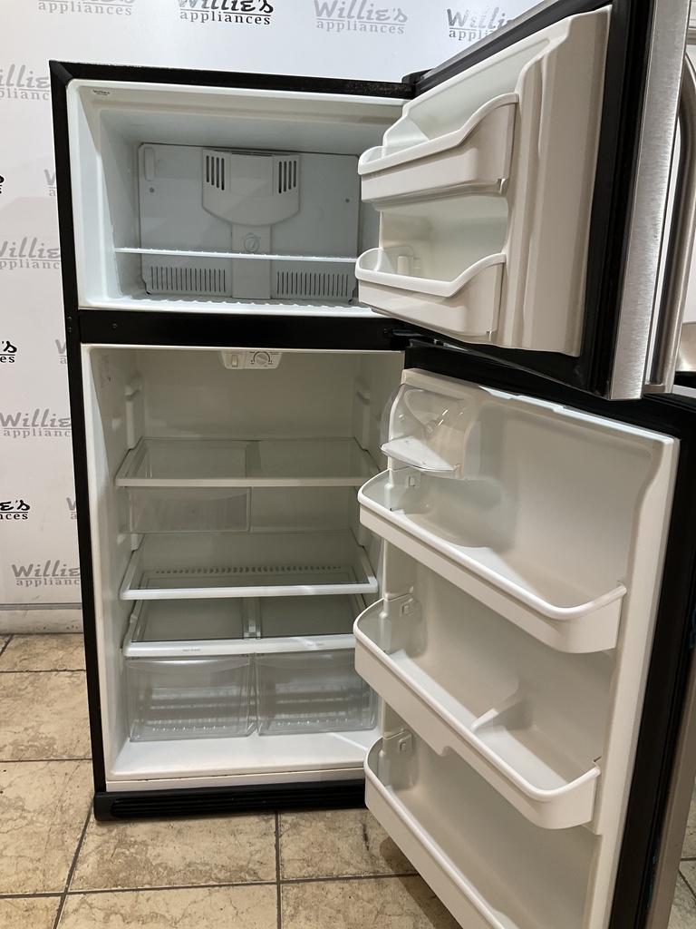 Frigidaire Used Refrigerator Top and Bottom 30x65 1/2” (Stainless Steel) 