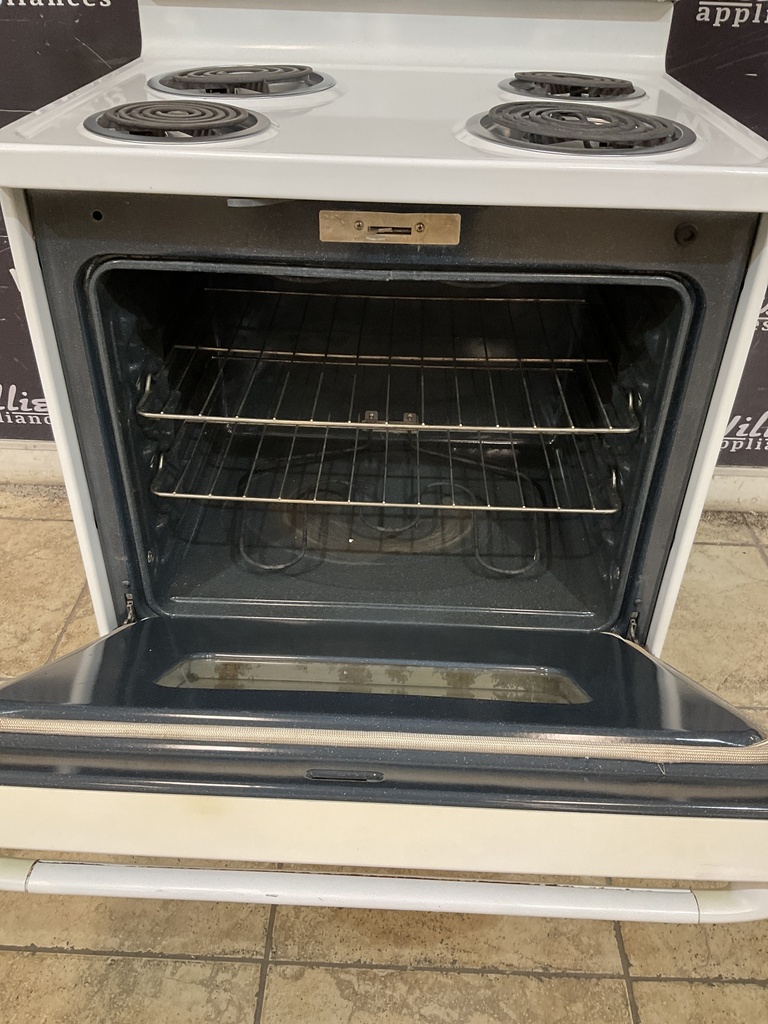 Ge Used Electric Stove 220volts (40/50 AMP) 30inches {no cord} (White)