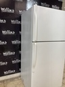 Whirlpool Used Refrigerator Top and Bottom 30x65 1/2” (White) 
