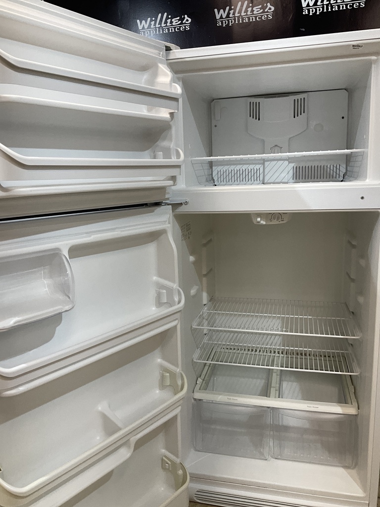 Frigidaire Used Refrigerator Top and Bottom 30x65 1/2” (White) 