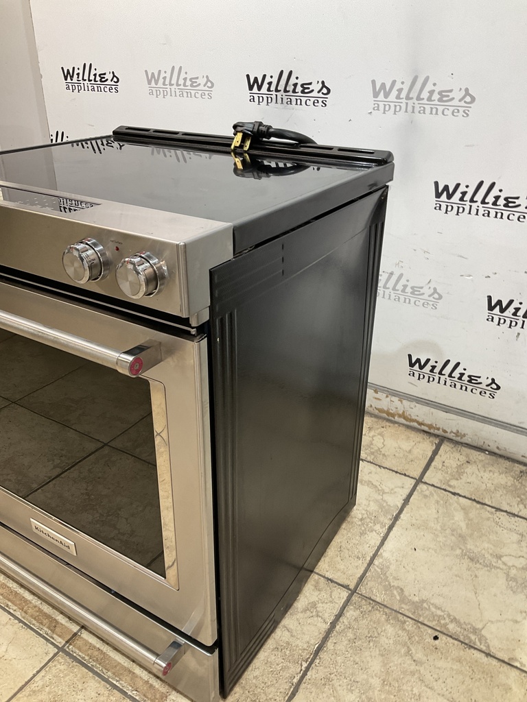 KitchenAid Used Electric Stove 220volts (40/50 AMP) 30inches {4 prong} (Stainless Steel) 