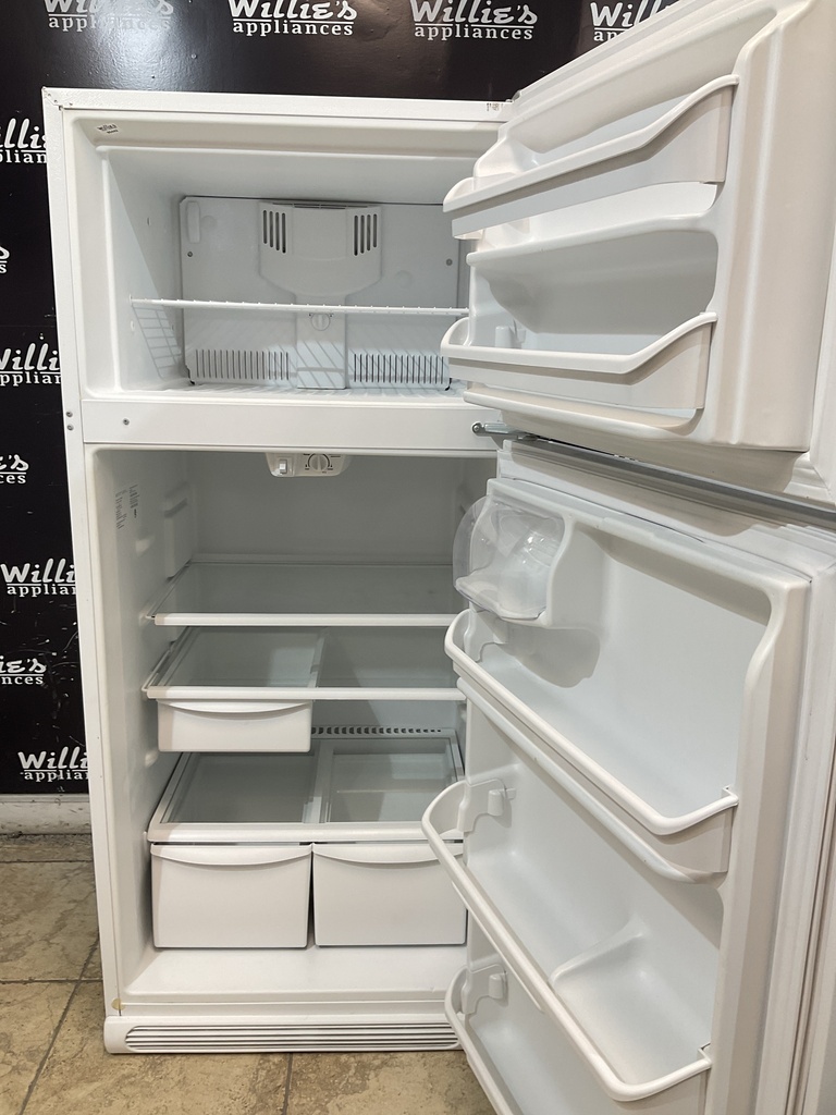 White Westinghouse Used Refrigerator Top and Bottom 30x65 1/2” (White) 