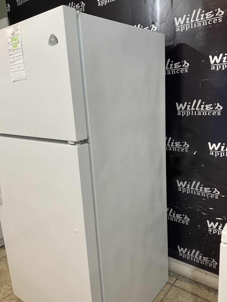 White Westinghouse Used Refrigerator Top and Bottom 30x65 1/2” (White) 
