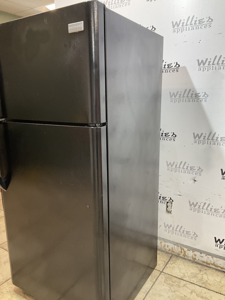 Frigidaire Used Refrigerator Top and Bottom 30x65 1/2” (Black) 