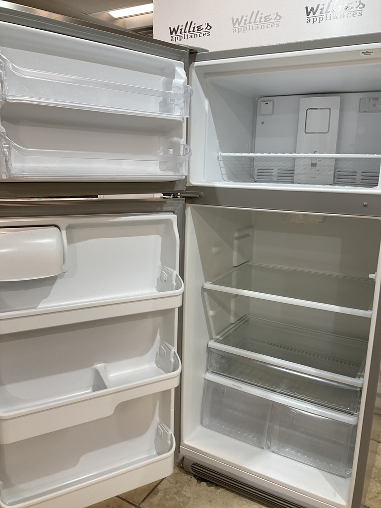 Frigidaire Used Refrigerator Top and Bottom 30x65 1/2” (Stainless Steel) 