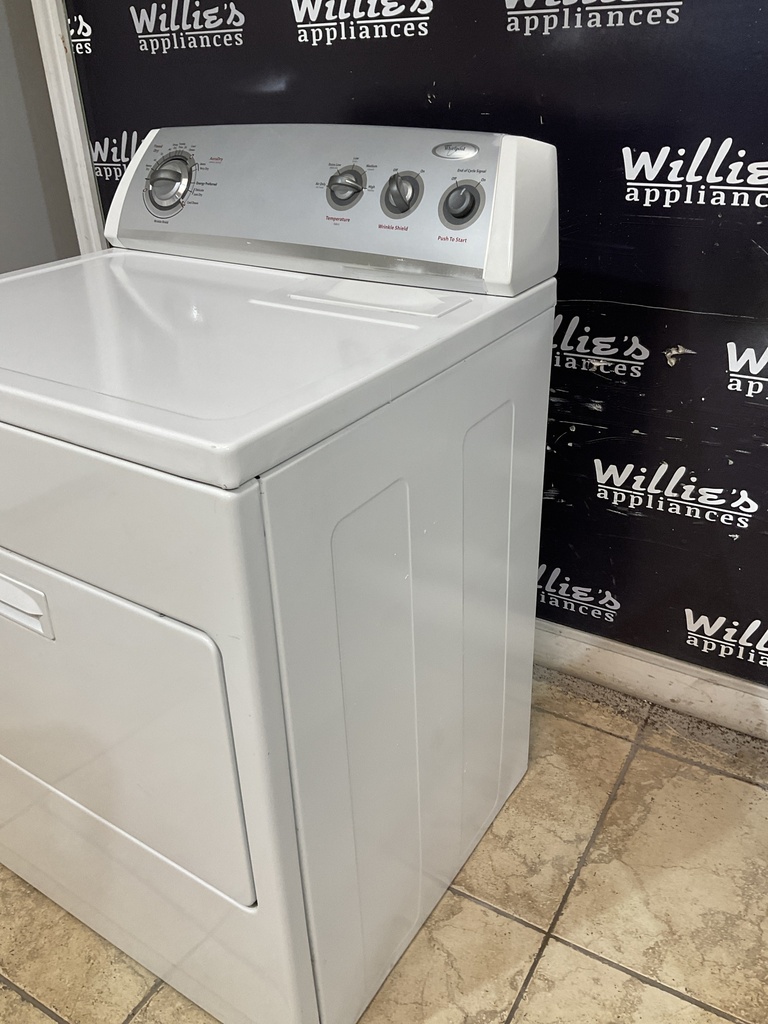 Whirlpool Used Electric Dryer 220volts (30 AMP) 29inches {3 prong} (White) 