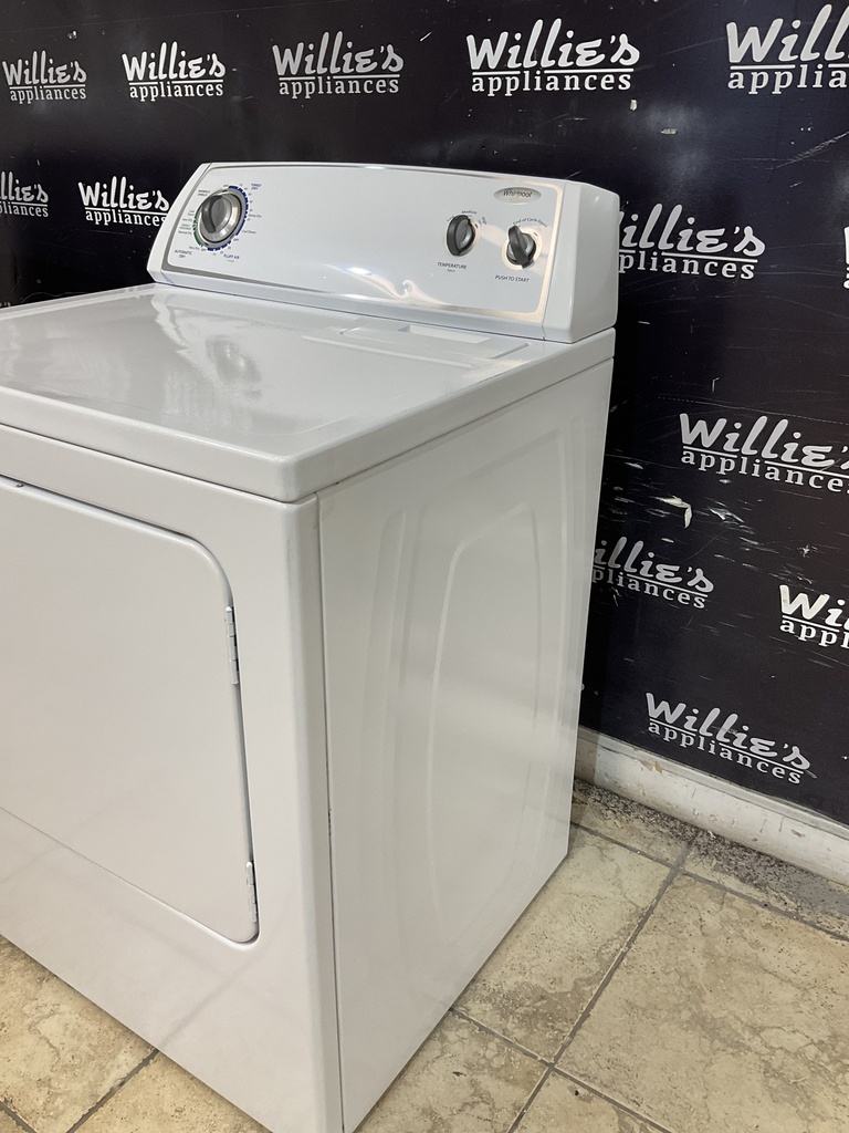 Whirlpool Used Electric Dryer 220volts (30 AMP) 29inches {3 prong} (white) 