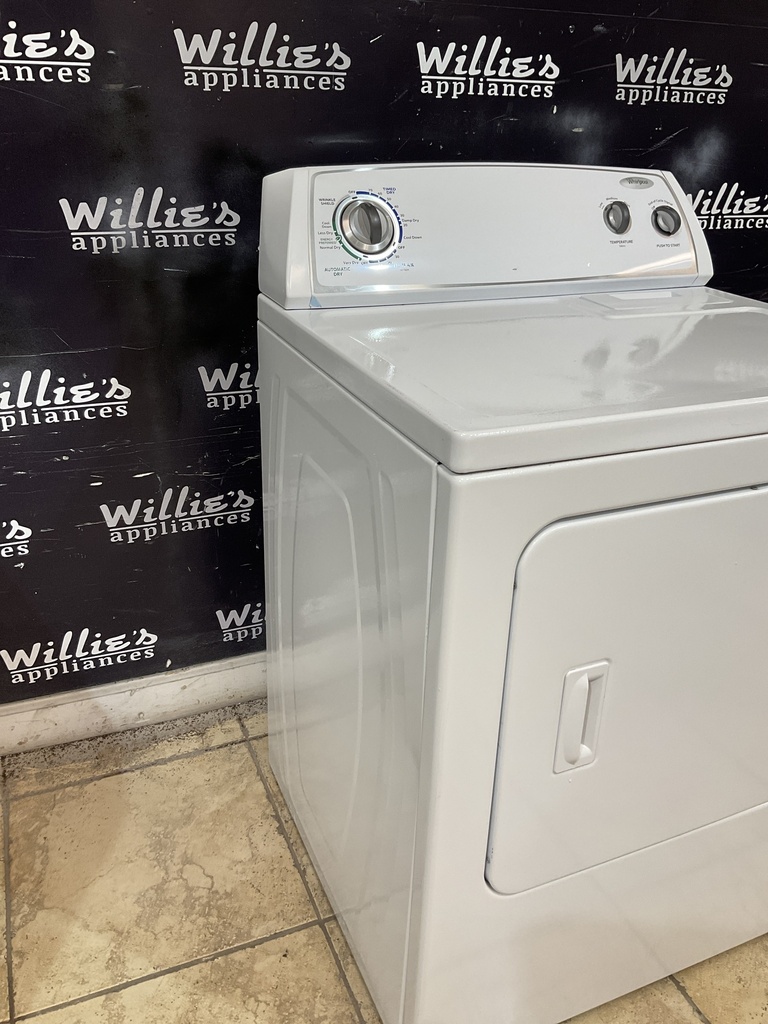 Whirlpool Used Electric Dryer 220volts (30 AMP) 29inches {3 prong} (white) 