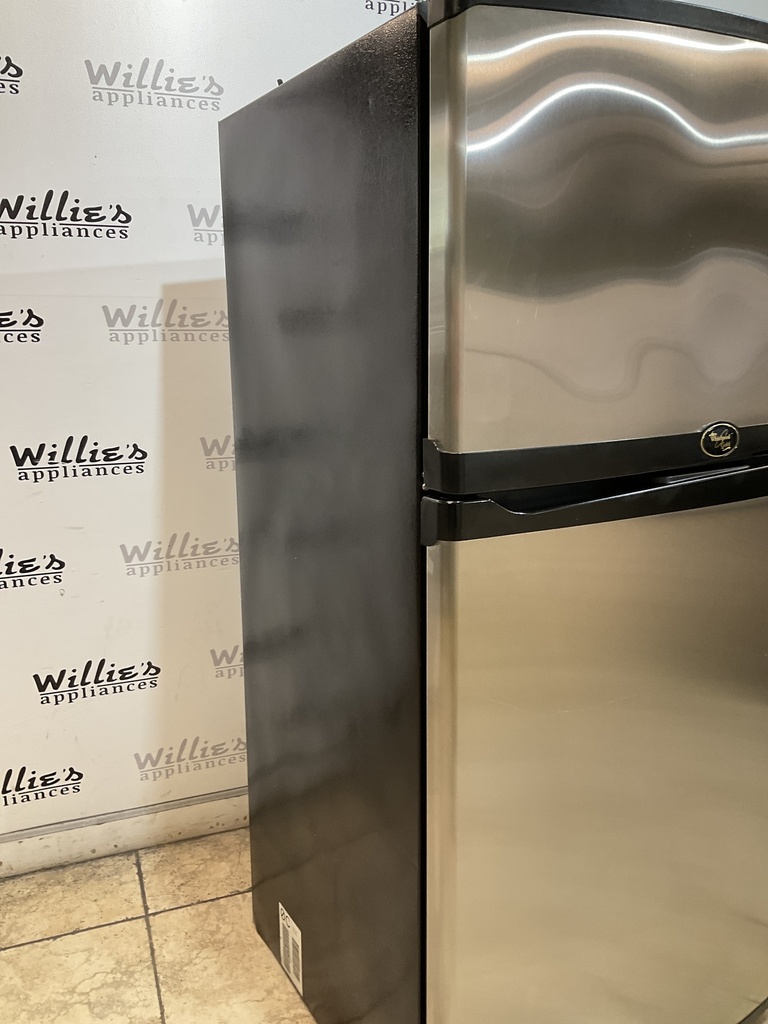 Whirlpool Used Refrigerator Top and Bottom 33x66 (Stainless Steel)
