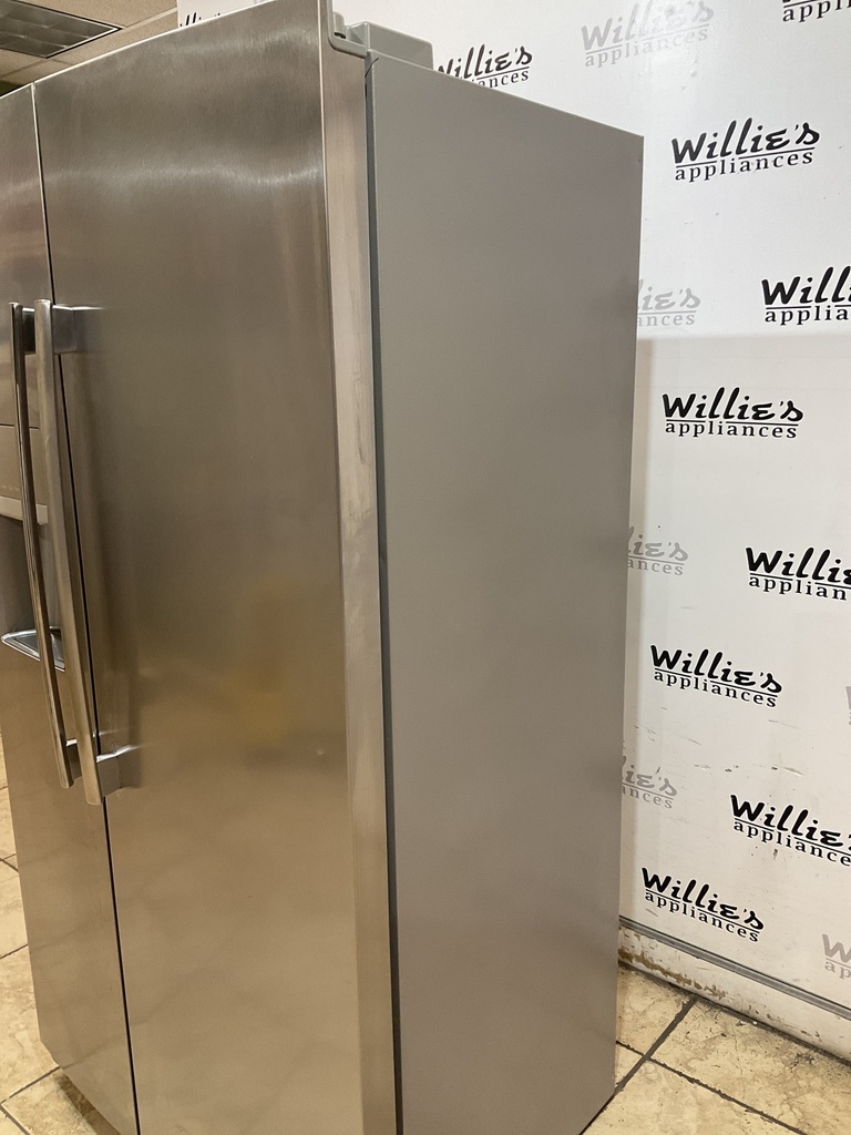 Frigidaire Used Refrigerator Side by Side 36x69 1/2” (Stainless Steel) 