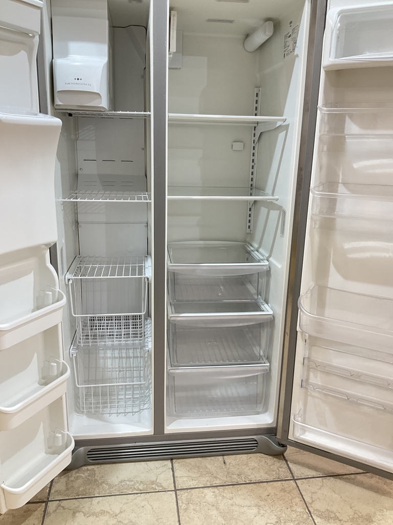 Frigidaire Used Refrigerator Side by Side 36x69 1/2” (Stainless Steel) 
