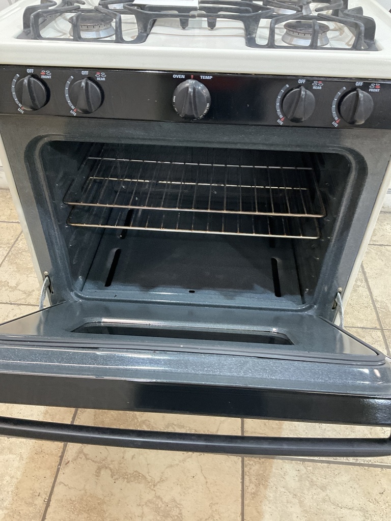 Ge Used Natural Gas Stove 30inches (Bisque/Black) 