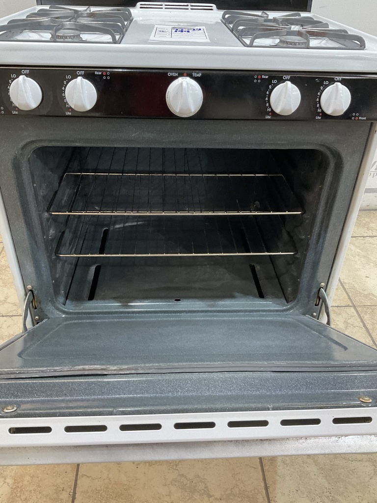 Hotpoint Used Natural Gas Stove 30inches (White/Black) 