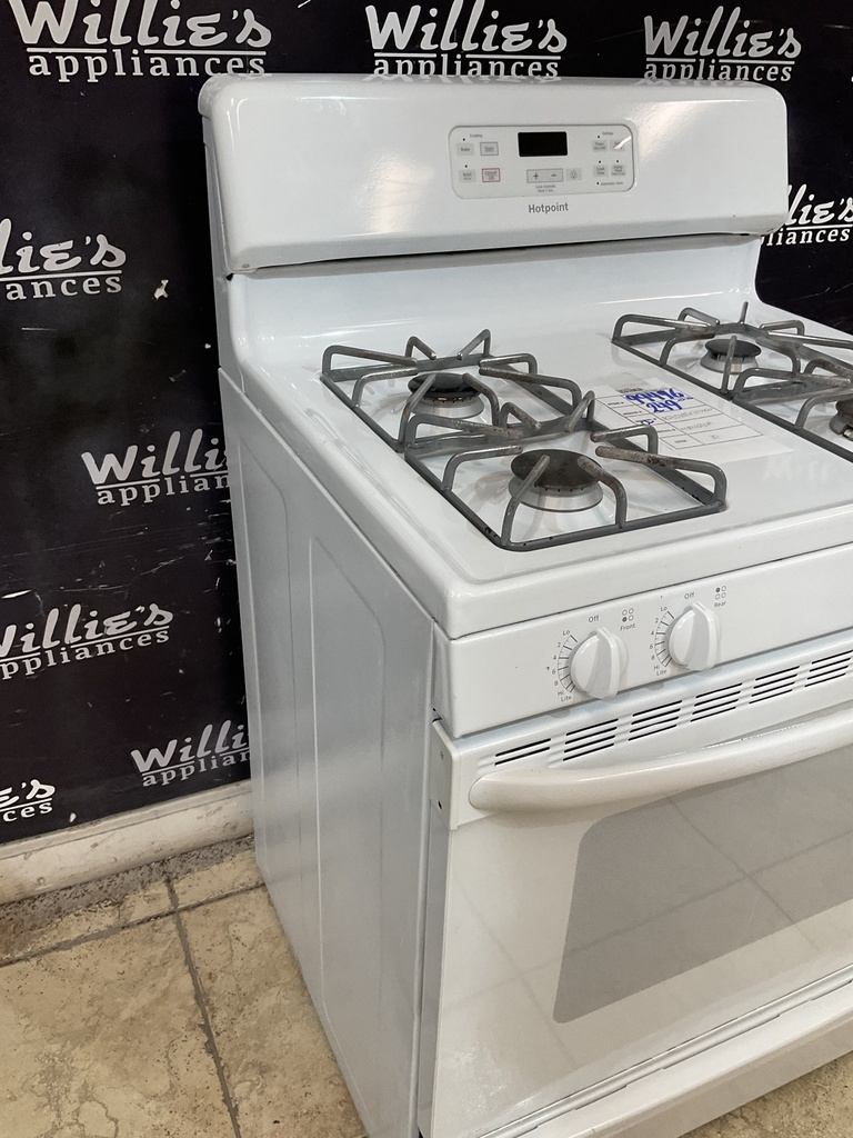 Hotpoint Used Natural Gas Stove 30inches (White) 