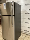 Ge Used Refrigerator Top and Bottom 28x66 1/2” (Stainless Steel) 