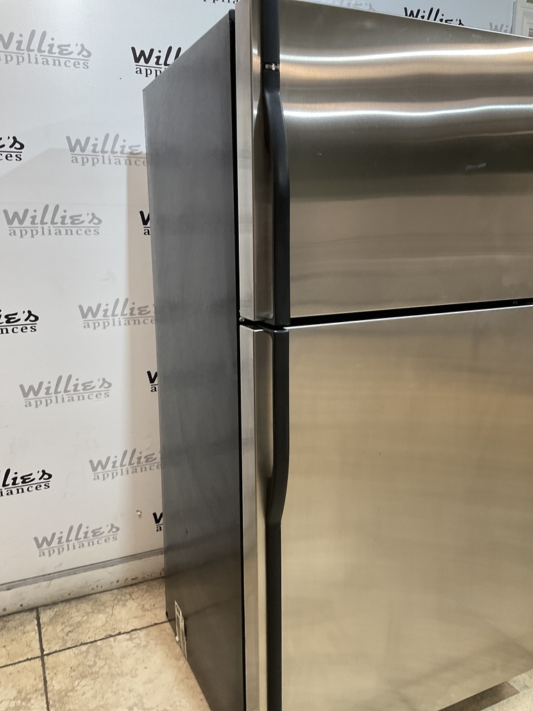 Kenmore Used Refrigerator Top and Bottom 33x65 1/2” (Stainless Steel) 