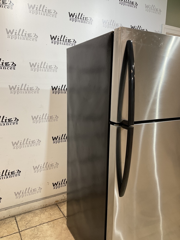 Frigidaire Used Refrigerator Top and Bottom 28x64 1/2” (Stainless Steel) 