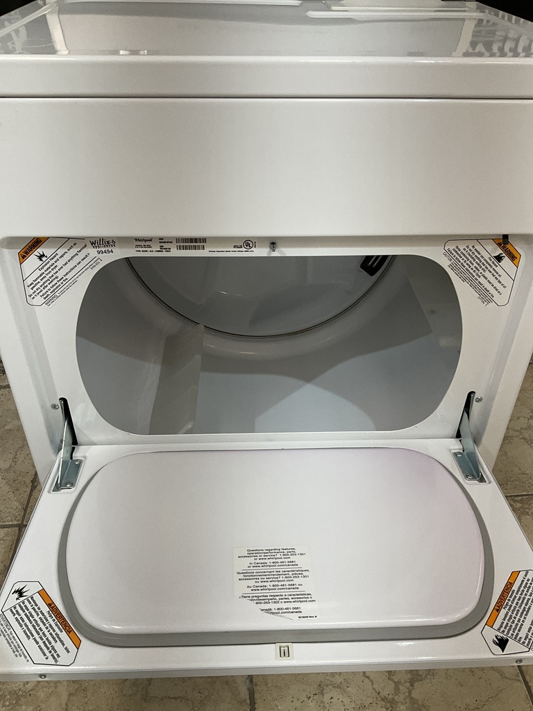 Whirlpool Used Electric Dryer 220volts (30 AMP) 29inches (White) 