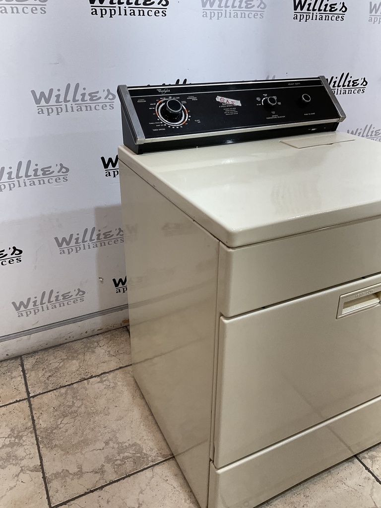 Whirlpool Used Natural Gas Dryer 29inches (Bisque/Black) 