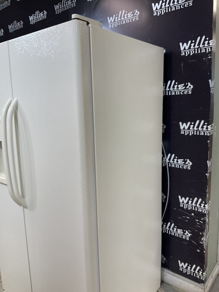 Ge Used Refrigerator Side by Side 36x69 (Bisque) 