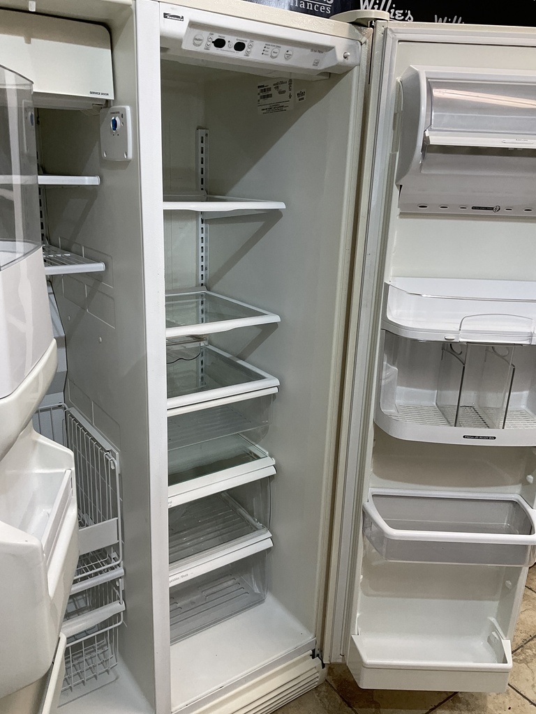 Kenmore Used Refrigerator Side by Side 36x69 (Bisque) 