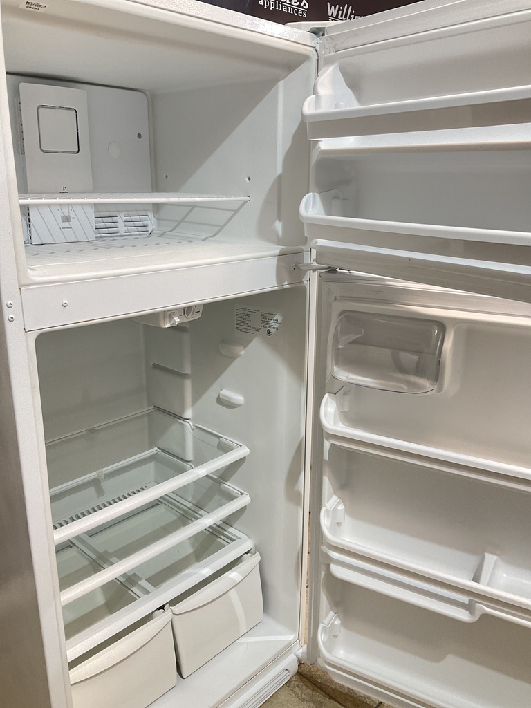 White Westinghouse Used Refrigerator Top and Bottom 30x65 1/2” (White) 