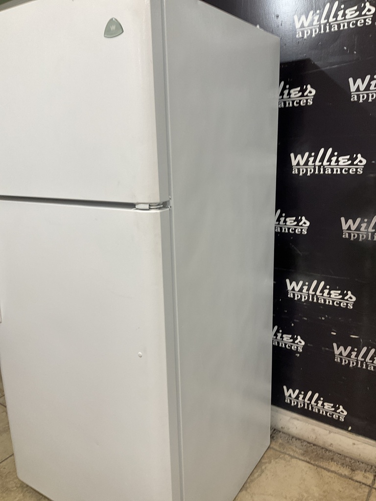 White Westinghouse Used Refrigerator Top and Bottom 30x65 1/2” (White) 