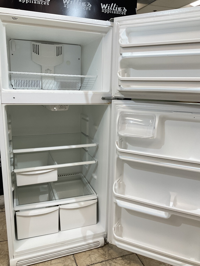 White Westinghouse Used Refrigerator Top and Bottom 30x65 1/2” (White) 