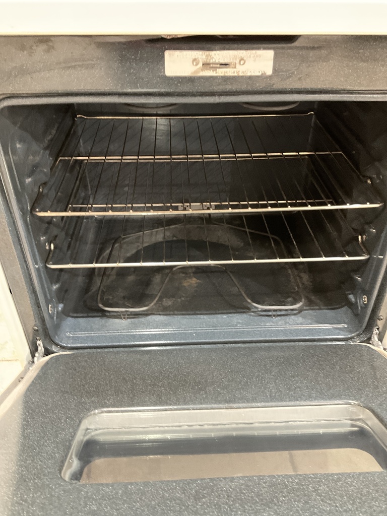 Ge Used Electric Stove 220volts (40/50 AMP) 30inches {no cord} (Bisque/Black) 