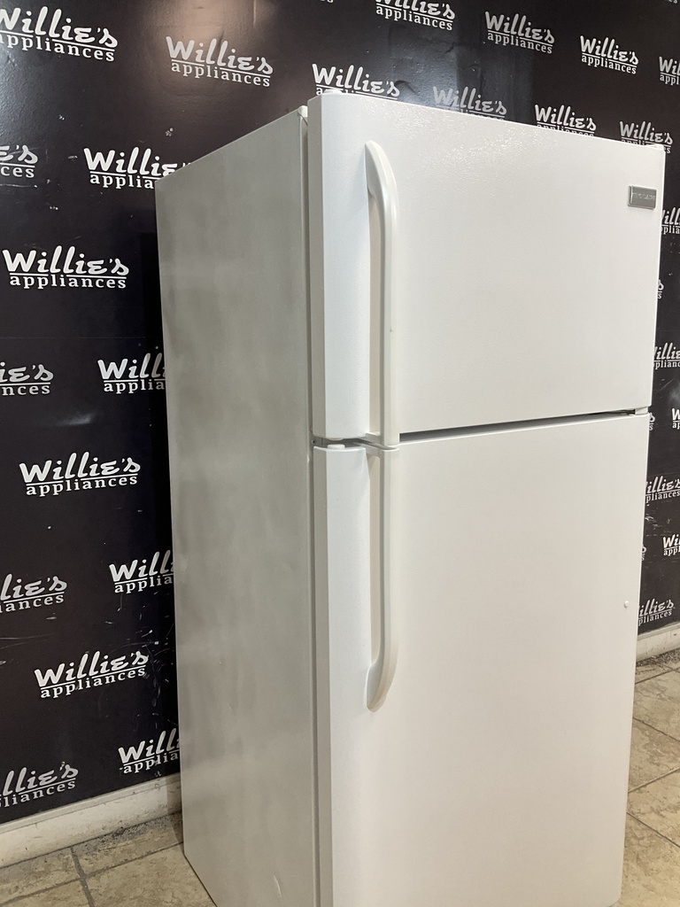 Frigidaire Used Refrigerator Top and Bottom 30x65 1/2” (White) 