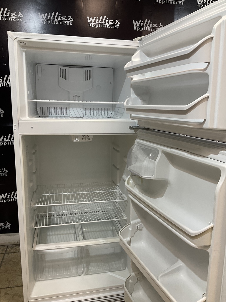 Frigidaire Used Refrigerator Top and Bottom 30x65 1/2” (White) 