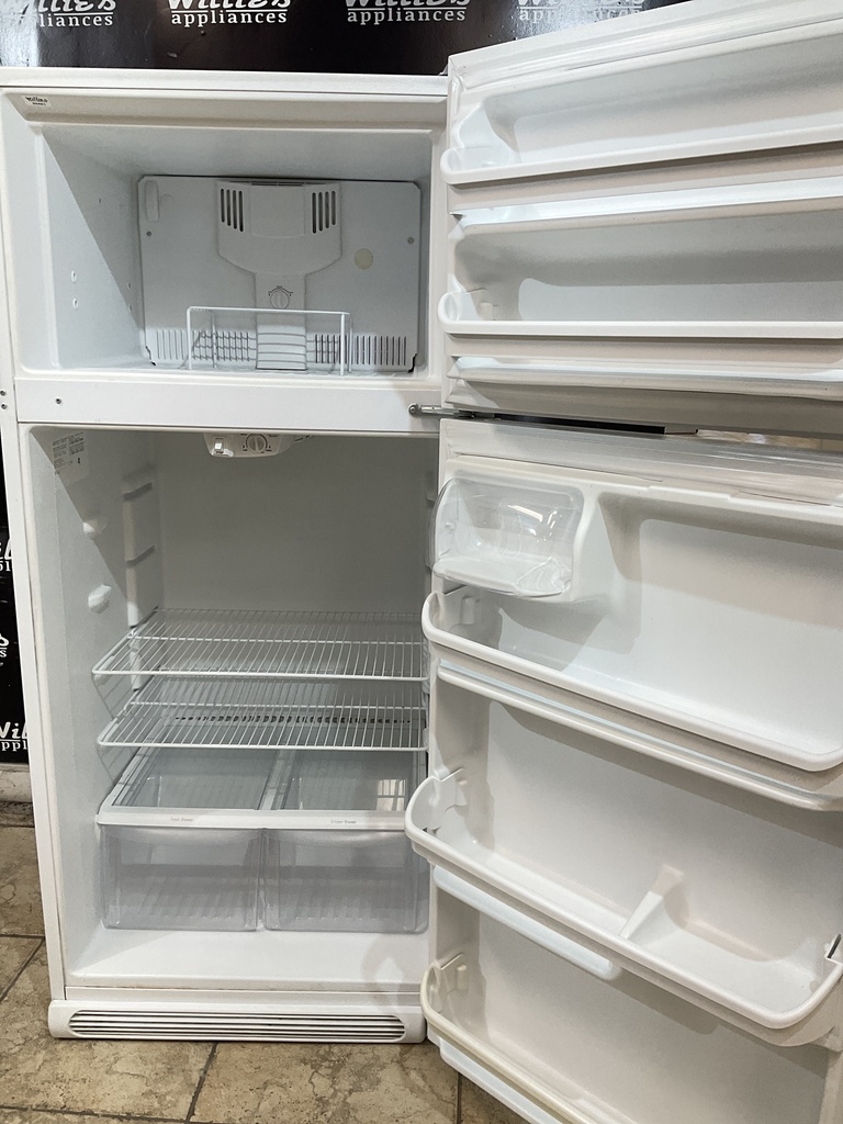 Frigidaire Used Refrigerator Top and Bottom 30x65 1/2” (White) 