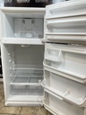 Frigidaire Used Refrigerator Top and Bottom 30x65 1/2” (White) 